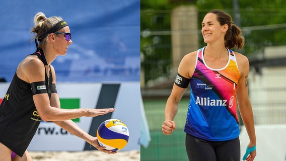 Louisa Lippmann (l.) und Kira Walkenhorst (Fotomontage) © IMAGO / Beautiful Sports 