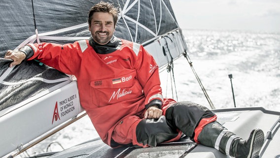 Boris Herrmann auf der "Seaexplorer" © Malizia / Andreas Lindlahr Foto: Andreas Lindlahr
