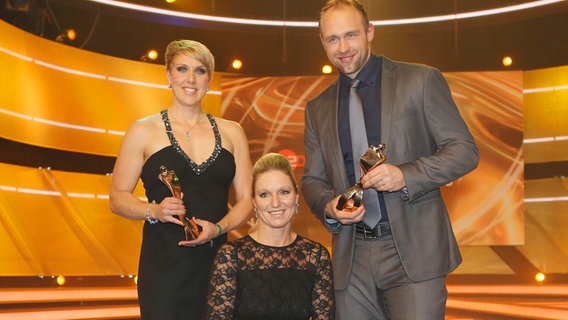 Kirsten Bruhn wird 2013 als Vorbild des Sports ausgezeichnet. © imago/Pressefoto Baumann 