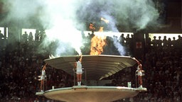 Entzündung des olympischen Feuers in Seoul 1988 © picture-alliance / dpa