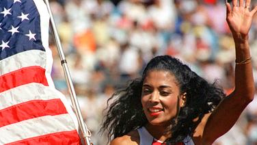 Die amerikanische Sprinterin Florence Griffith-Joyner © picture-alliance / dpa