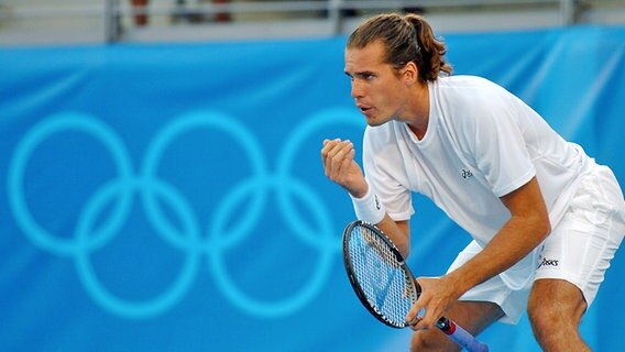 Tommy Haas bei den Olympischen Spielen 2004 in Athen © picture-alliance / Sven Simon 