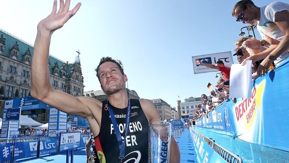 Jan Frodeno beim Hamburg-Triathlon. © Imago / Hoch zwei 