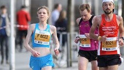 Franziska Reng beim Hannover-Marathon