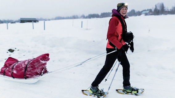 Ultraläuferin Judith Havers aus Hamburg beim Montane Lapland Arctic Ultra © Linnéa Isaksson @Follow The Sun Photography 