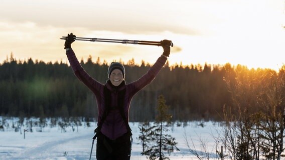 Ultraläuferin Judith Havers aus Hamburg beim Montane Lapland Arctic Ultra © Linnéa Isaksson @Follow The Sun Photography 