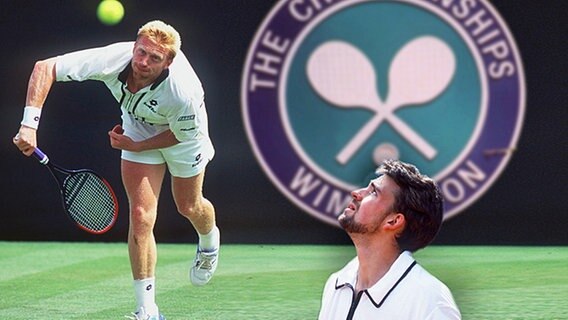 Boris Becker und Nicolas Kiefer in Wimbledon (Bildmontage) © picture-alliance Foto: Sven Simon