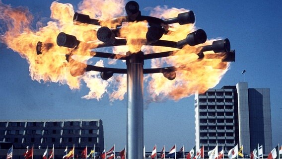 Das olympische Feuer in Kiel © NDR 