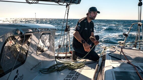 Boris Herrmann an Bord der Malizia © Malizia Foto: Jimmy Horel