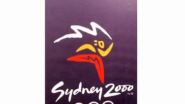 Plakat der Olympischen Spiele von 2000 in Sydney © picture-alliance / ASA