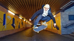 Skateboarder Denny Pham