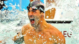 Michael Phelps gewinnt sein siebtes Gold. © AFP