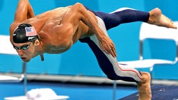 Rang drei bei 200 m Freistil für Michael Phelps (USA) © picture-alliance / dpa/dpaweb 