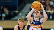 Basketballer Tyler Nelson von den Rostock Seawolves © picture alliance/Eibner Pressefoto Foto: Marcel von Fehrn