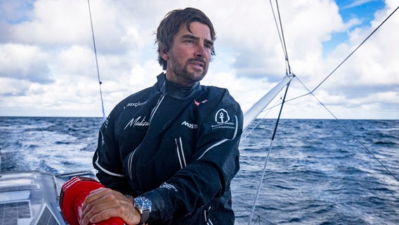 Boris Herrmann auf hoher See © Team Malizia / Pierre Bouras 