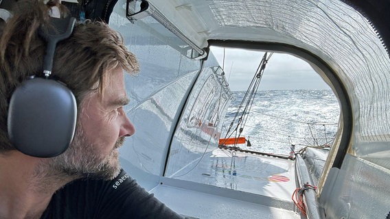 Boris Herrmann an Bord der Malizia - Seaexplorer © © Team Malizia 