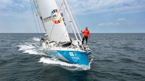 Boris Herrmann auf der Malizia Explorer © Antoine Auriol I Team Malizia 