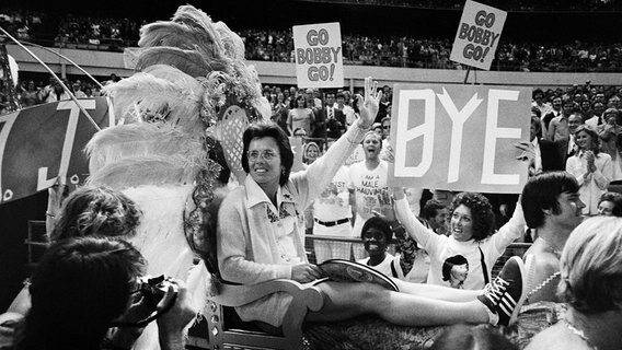 Billie Jean King 1973 © picture alliance/AP Photo | Anonymous 
