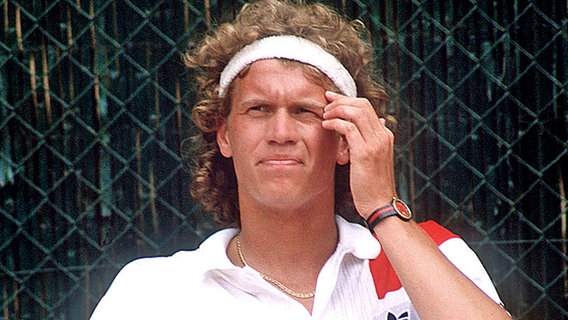 Tennis-Profi Michael Westphal. Aufnahme aus dem Jahr 1986 © picture-alliance 