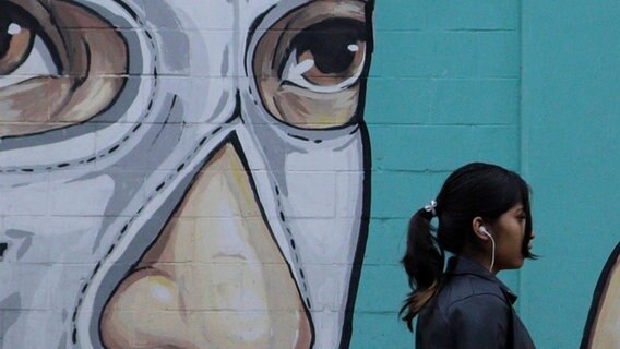 Lucha Libre Bild an Mauer © Imago 