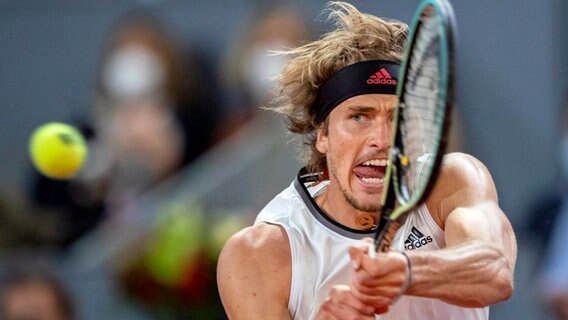 Alexander Zverev im Finale von Madrid 2021 © picture alliance/dpa/AP | Bernat Armangue 