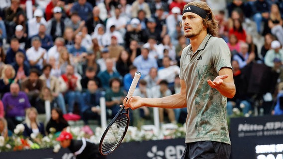 Alexander Zverev beim Masters in Rom 2023 © picture alliance / DPPI media | Agn Foto 