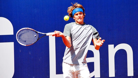 Tennis-Talent Alexander Zverev beim Turnier in Braunschweig © Westend-PR 