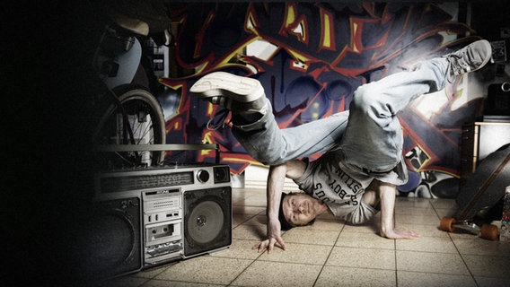 Boris "Swift Rock" Leptin beim Breakdance © Manuel Weber 