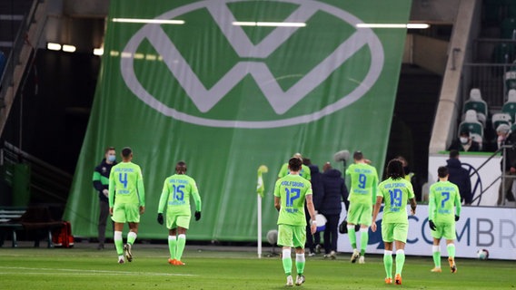 Spieler des VfL Wolfsburg. © picture alliance/augenklick Foto: Sebastian El-Saqqa