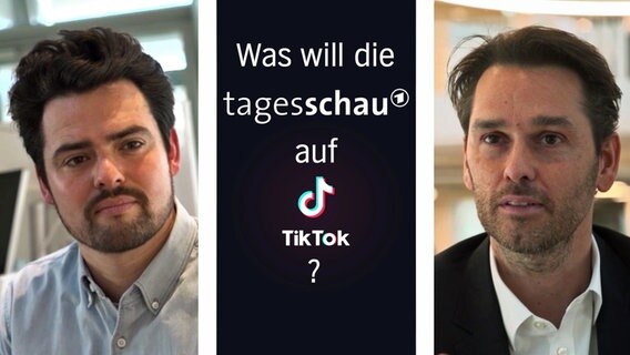 "Was will die 'Tagesschau' auf der Videoplattform TikTok?" Diese Frage stellt ZAPP Journalist Nils Altland dem verantwortlichen Chefredakteur Marcus Bornheim. © NDR 