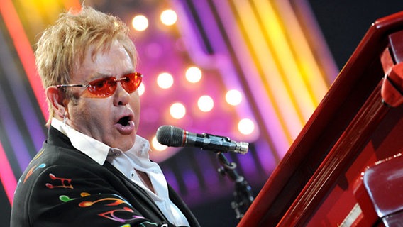 Elton John live am 22. November 2008 in München © dpa - Bildfunk Foto: Tobias Hase