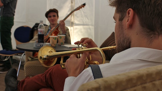 Soundcheck-Bühne am Marktplatz © NDR.de Foto: Jil Hesse