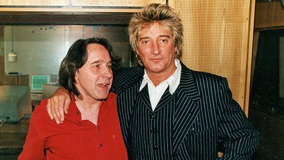 Peter Urban und Rod Stewart © Peter Urban 