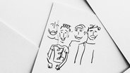 Zeichnung von Coldplay © Ocke Bandixen 