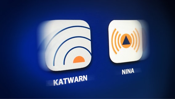 Das Logo der Apps KATWARN und NINA. © NDR 