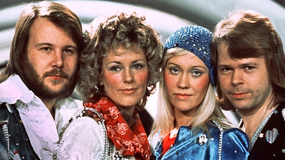 ABBA 74 in Brighton beim Grand Prix Eurovision © picture-alliance/ dpa 