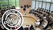 Der Plenarsaal des Landeshauses Schleswig-Holstein © Schleswig-Holsteinischer Landtag 