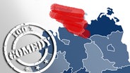 Landkarte der Bundesländer, Schleswig-Holstein ist dabei durchgestrichen © fotolia.com Foto: Tanja Bagusat