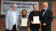 Prof. Willy Diercks, Marion Balbach, Felix Borchert und Wolfgang Börnsen © NDR Foto: Andrea Ring
