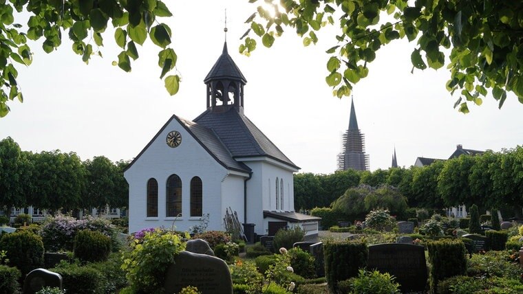 Ein neues Foto des Holmer Friedhofs in Schleswig. © NDR Foto: Peer-Axel Kroeske