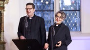 Heiko und  Katja von Kiedrowski singen in der Evangelisch-Lutherischen Kirchengemeinde in St. Jürgen Lübeck. © liveline-Team Foto: Guido Kollmeier