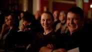 Familie Adler aus Dithmarschen bei der Filmpremiere im Theater am Wilhelmplatz Kiel am ersten Februar 2020 © NDR Foto: Lornz Lorenzen