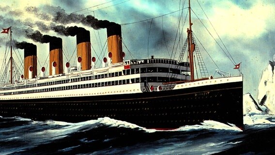 Die Titanic. Ein Gemälde von H. J. Jansen © picture-alliance / akg-images 