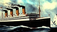 Die Titanic. Ein Gemälde von H. J. Jansen © picture-alliance / akg-images 