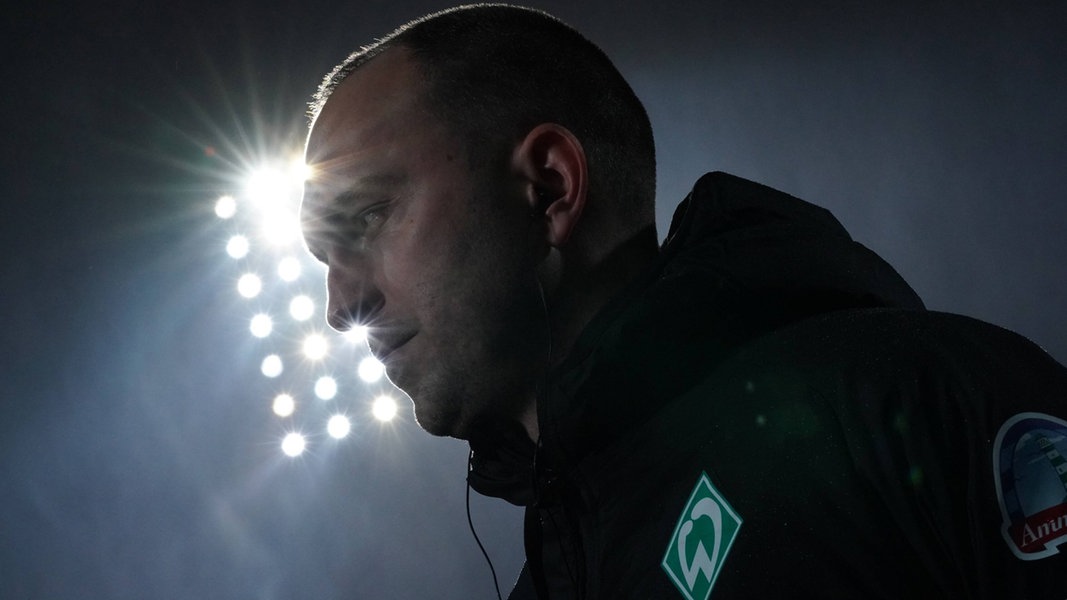 Ole Werner in seinem ersten Spiel als Werder-Trainer