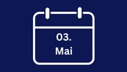 Grafik Kalender mit Datum 03. Mai. © NDR 