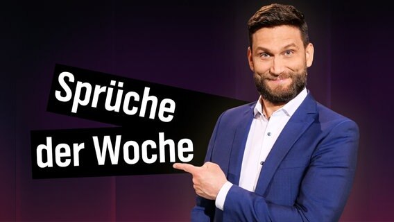 Christian Ehring präsentiert die Sprüche der Woche © Extra 3 