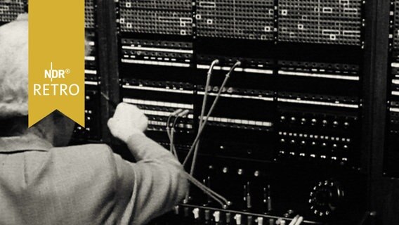 Telefonistin im Fernmeldeamt Rendsburg 1962  