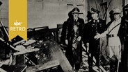 Zerstörter Raum im Führerhauptquartier Wolfsschanze nach dem Attentatsversuch vom 20. Juli 1944  