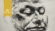 Zeichnung des Kopfes von Hans Henny Jahnn (1964)  